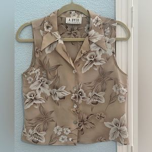 Vintage A. Byer sleeveless button down